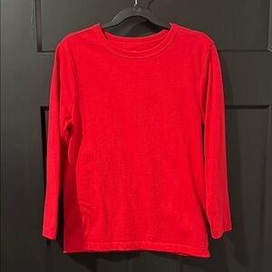 Classic Red Kids Long Sleeve Shirt